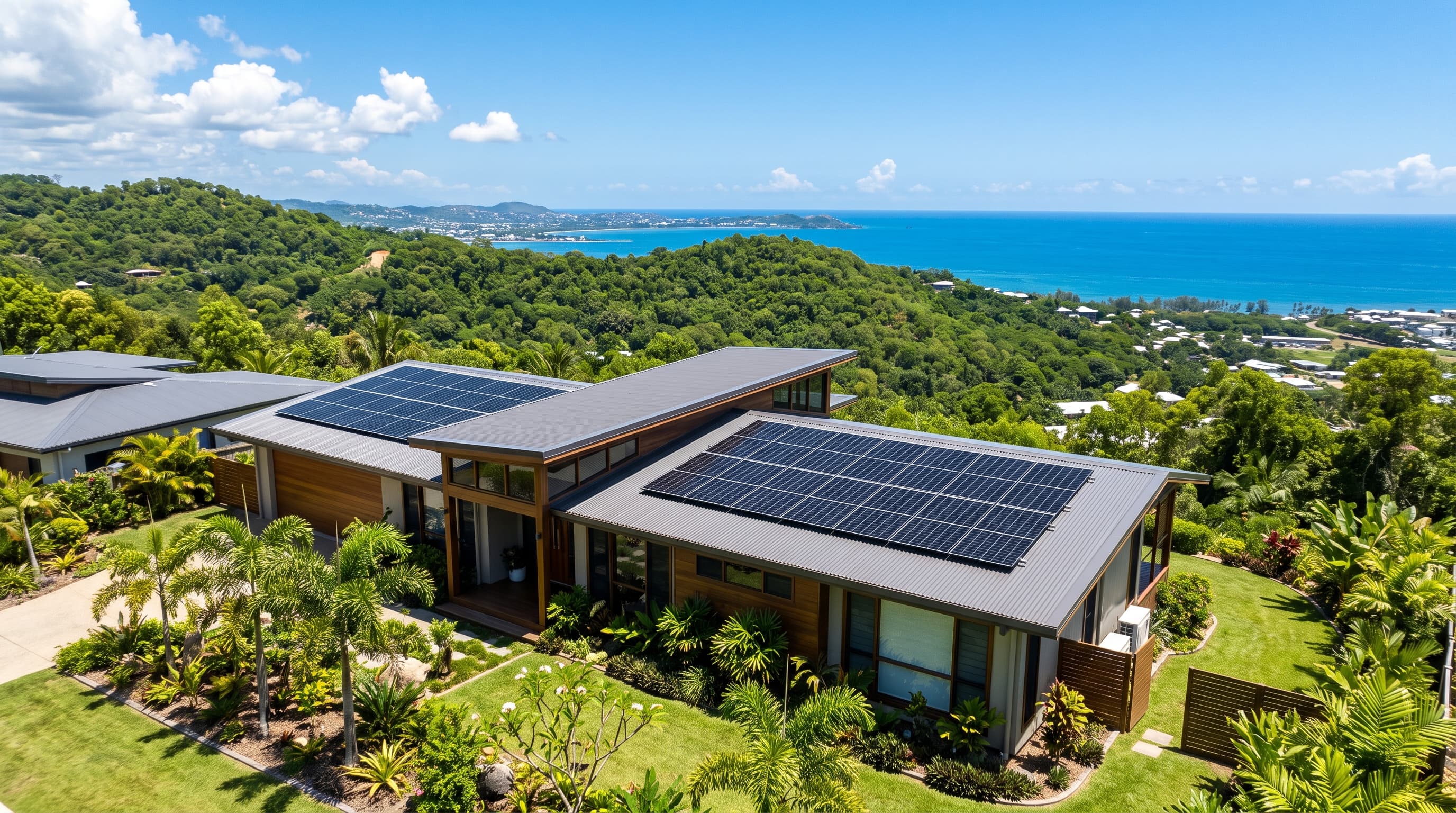 Rooftop solar installation in Papua New Guinea